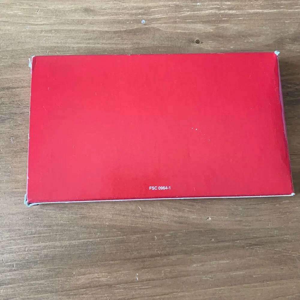 Avon Red Order Book Cover Folio Vintage in Box Pen